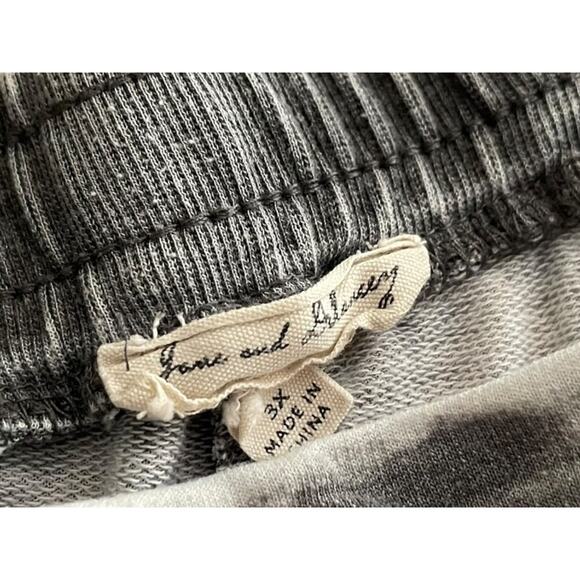 3X June & Delancey Elastic Waist Drawstring Shorts Gray Womens - Picture 8 of 12